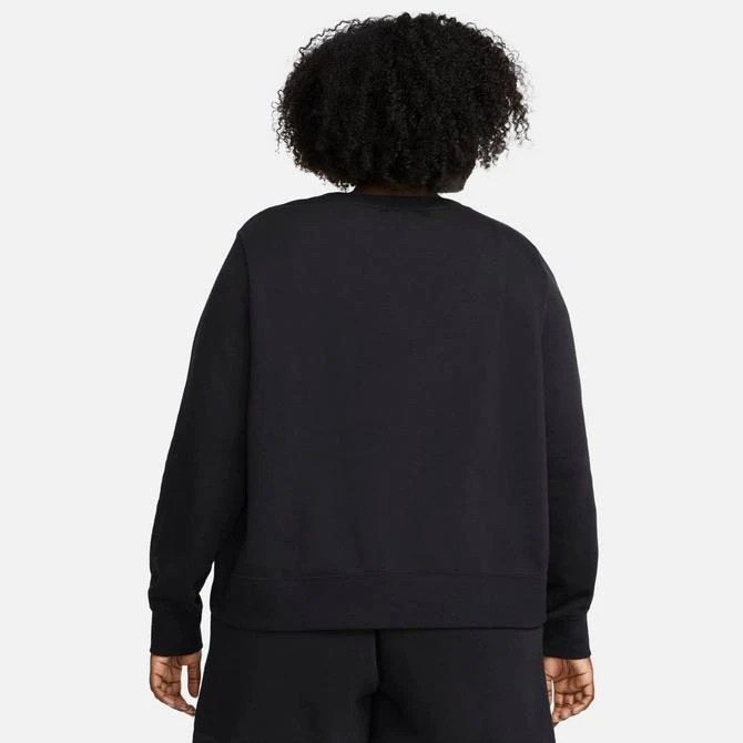 NIKE Women's Nike Sportswear Club Fleece Crewneck (Plus Size) 3