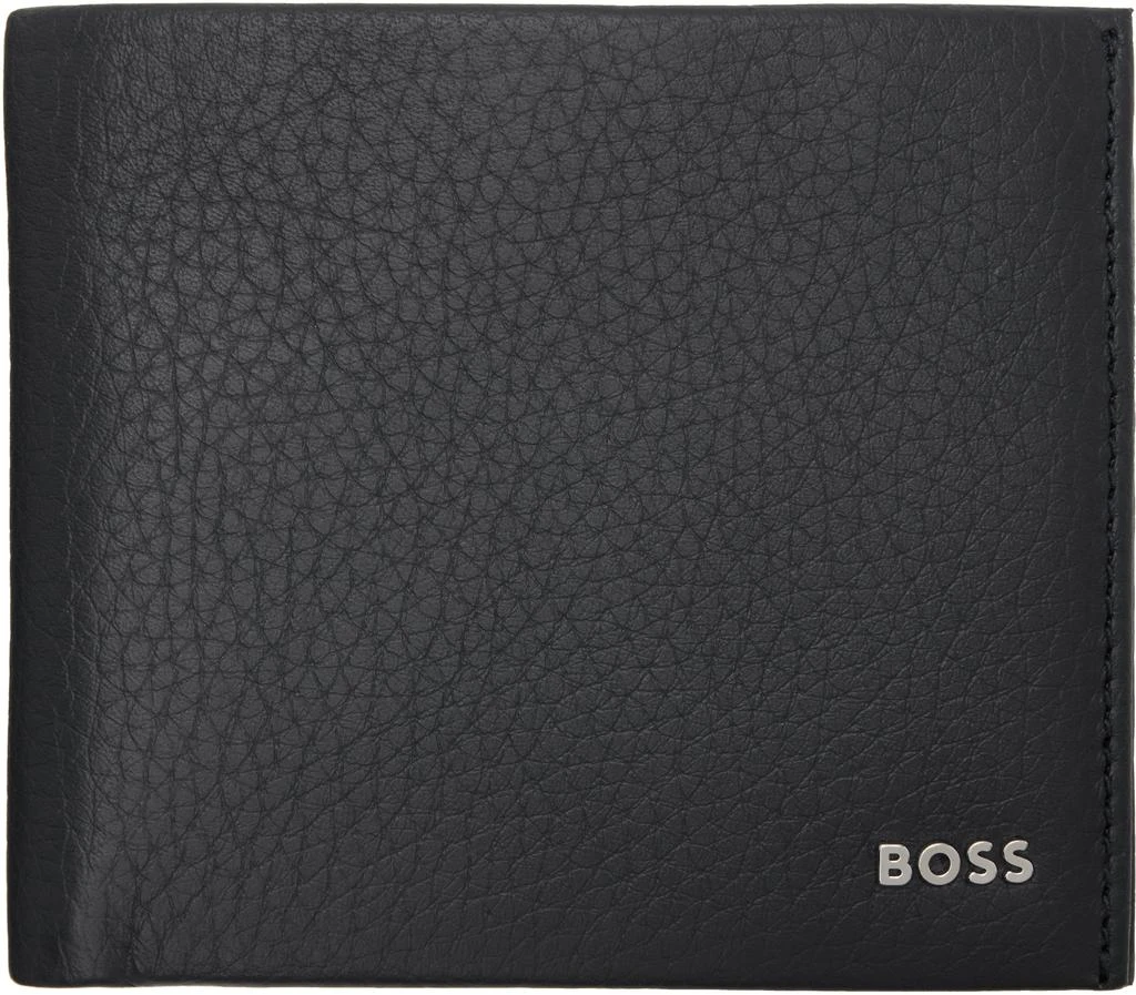 Hugo Boss Navy Grained Leather Wallet