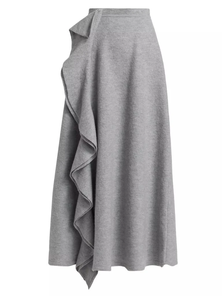 Ulla Johnson Mireya Ruffled Wool Maxi Skirt 1
