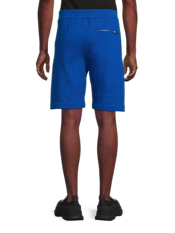 McQueen Logo Embroidered Jersey Shorts 2