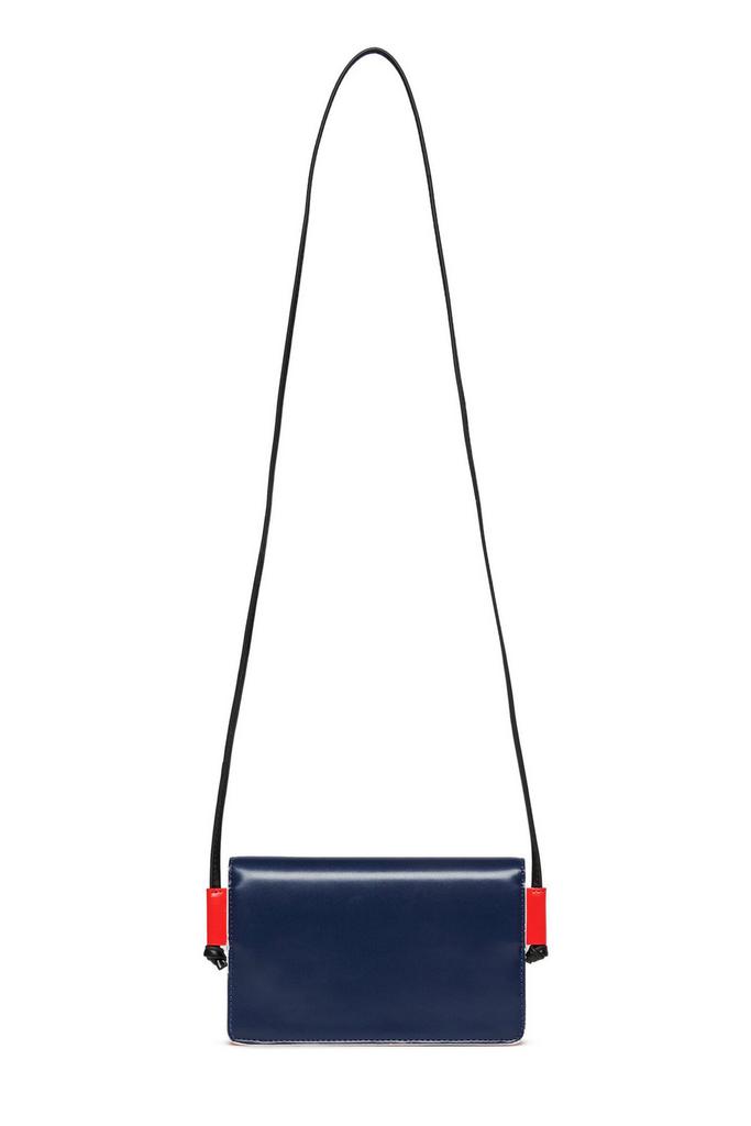 Shop Marni Kids Logo Printed Foldover Top Shoulder Bag on