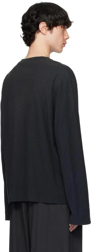 Acne Studios Black Relaxed Fit Logo T-shirt 3