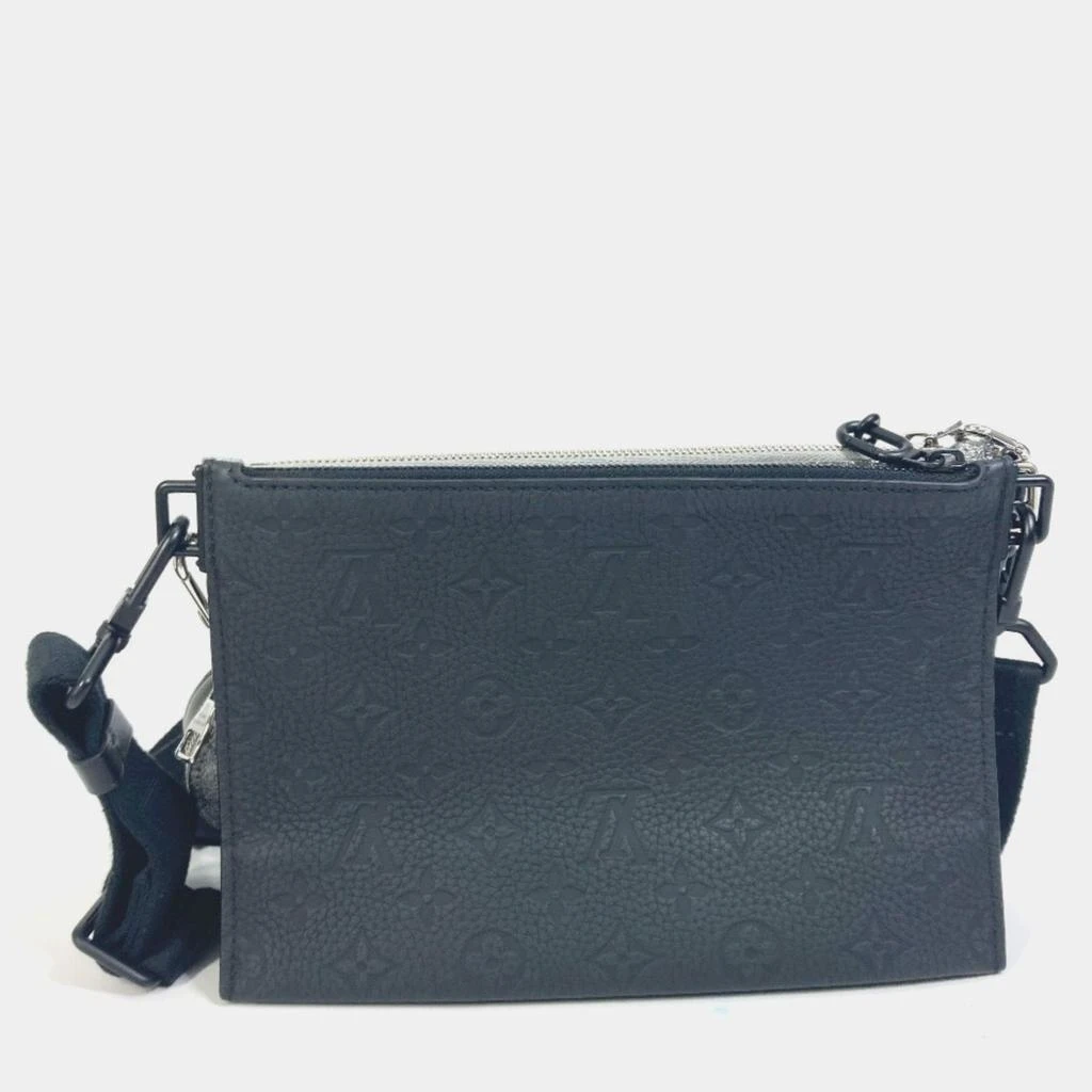 Louis Vuitton Louis Vuitton Silver Glitter Leather Damier In The Loop Trio Pouch Shoulder Bag 2