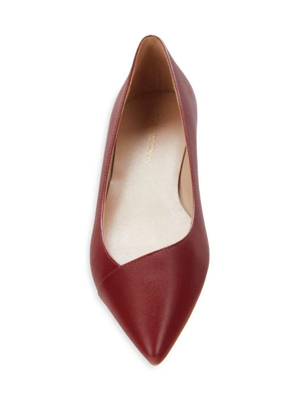 Stuart Weitzman Avenue Leather Ballet Flats 5