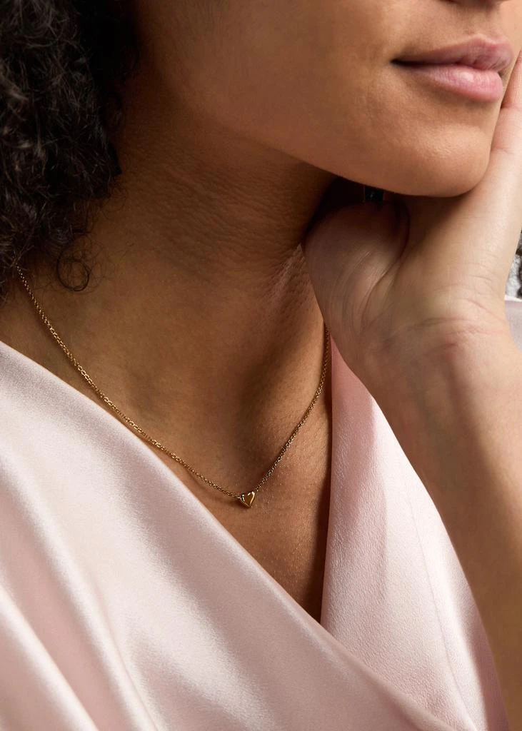 ASTRID & MIYU Heart Charm 18kt gold-plated necklace 2