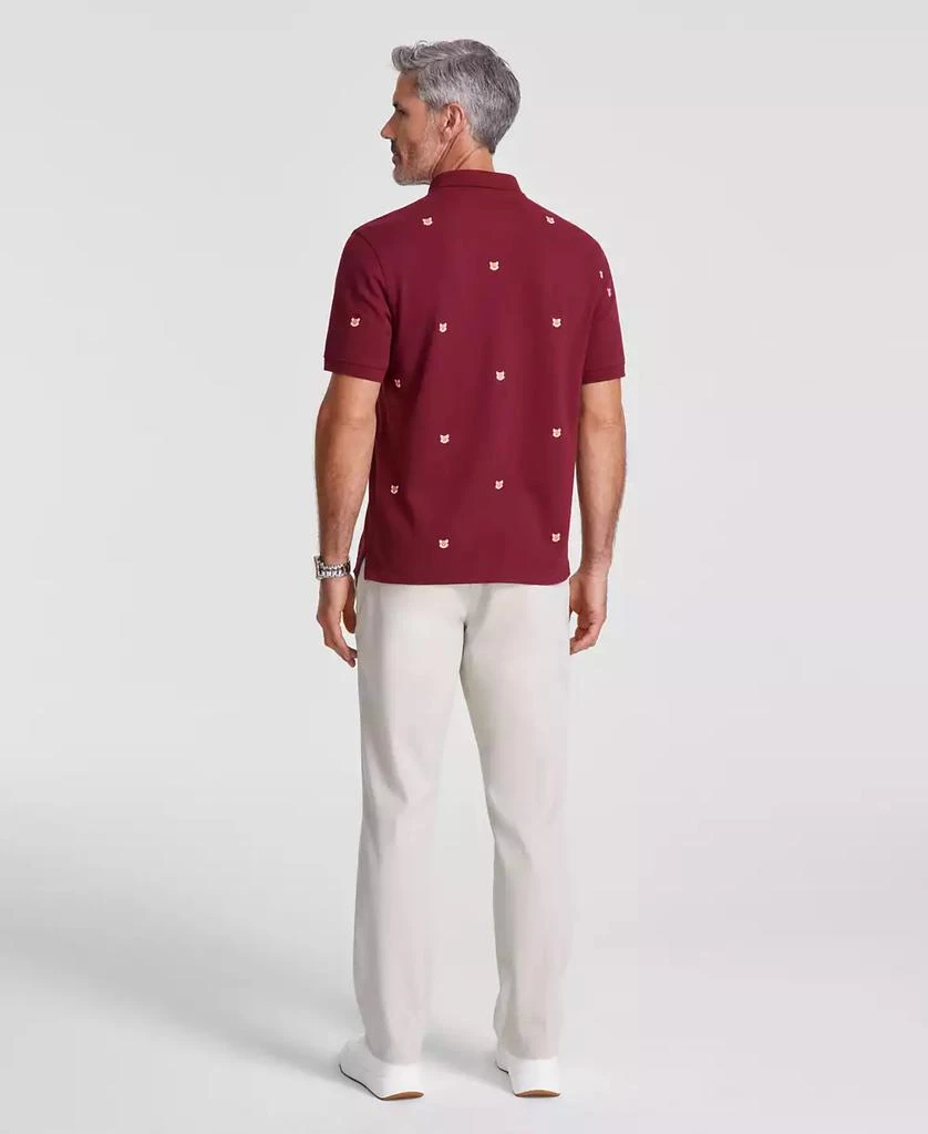 Club Room Men's Fox Face Short Sleeve Pique Polo Shirt, Created for Macy's 3