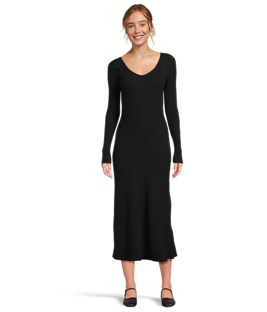 Madewell Nova V-Neck Snowy Dress 1