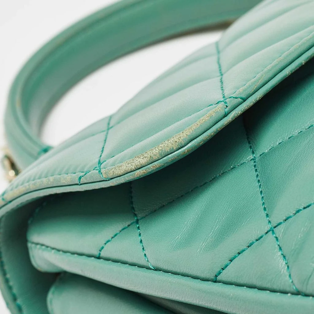 Chanel Chanel Aqua Green Quilted Leather Small Trendy CC Flap Bag 6