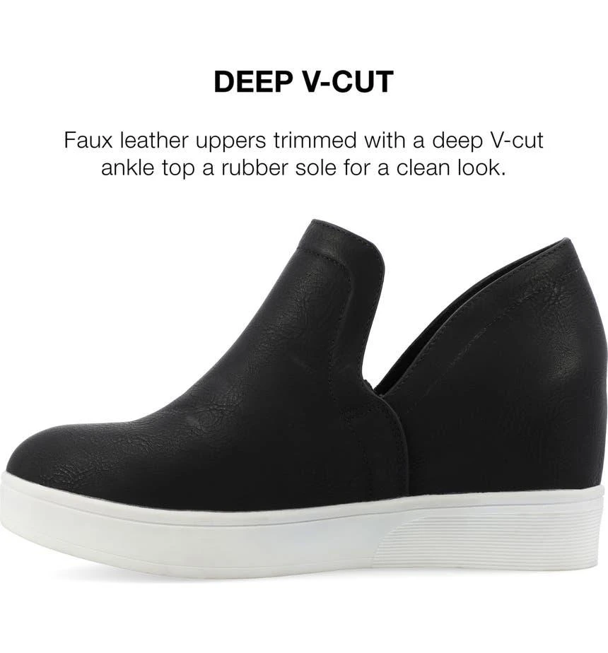 Journee Collection Cardi Wedge Platform Sneaker - Wide Width 7