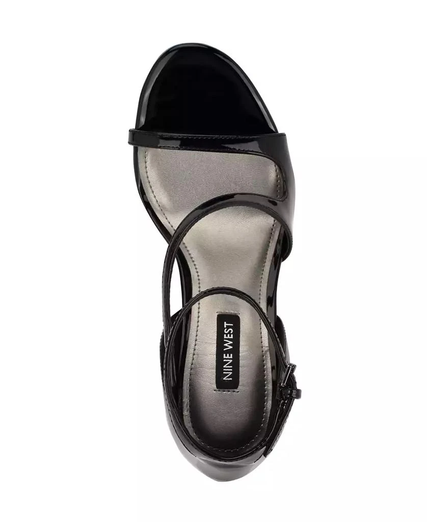 Nine West Women's Shimmy Asymmetrical High Stiletto Sandals 4