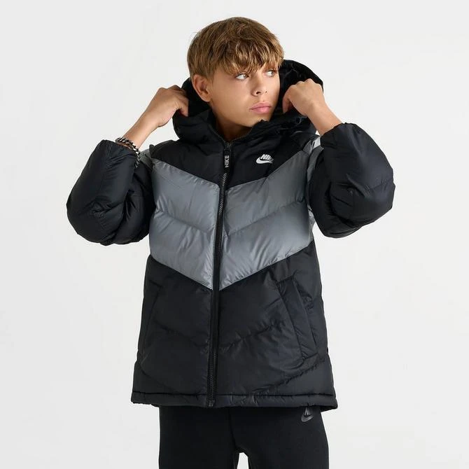 NIKE Kids' Nike Sportswear Synthetic Fill Hooded Puffer Jacket 3
