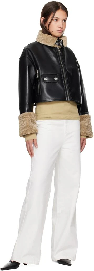 Nanushka Black Jemma Vegan Leather Jacket 4