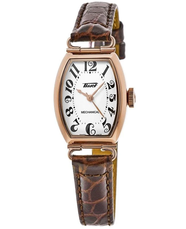 Tissot Tissot Heritage Porto Mechanical White Dial Leather Strap Women's Watch T128.161.36.012.00 1