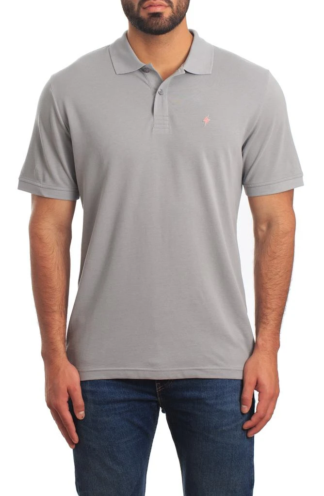 Jared Lang Lightning Bolt Embroidered Polo 1