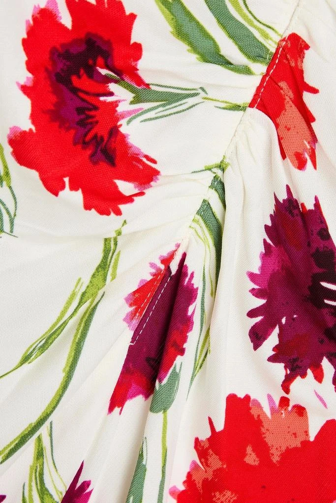 Diane von Furstenberg Jim ruched floral-print jersey dress 4
