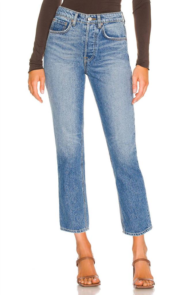 GRLFRND Grlfrnd - KAROLINA HIGH RISE STRAIGHT CROP JEANS