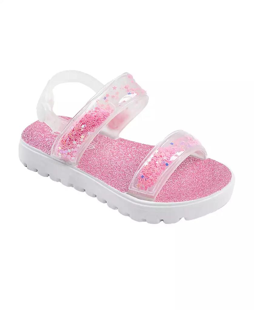 Bebe Toddler Girls Loose Glitter Straps Sandals