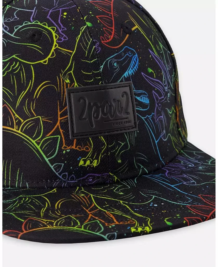 Deux par Deux Boy Cap Dinosaur Print 4