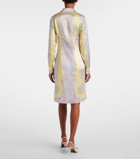 Versace Medusa Cameo silk twill shirt dress 3