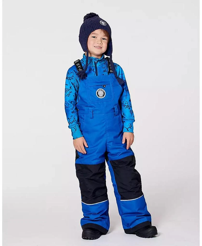 Deux par Deux Big Boys Solid Play Overall Snow Bib Blue 2