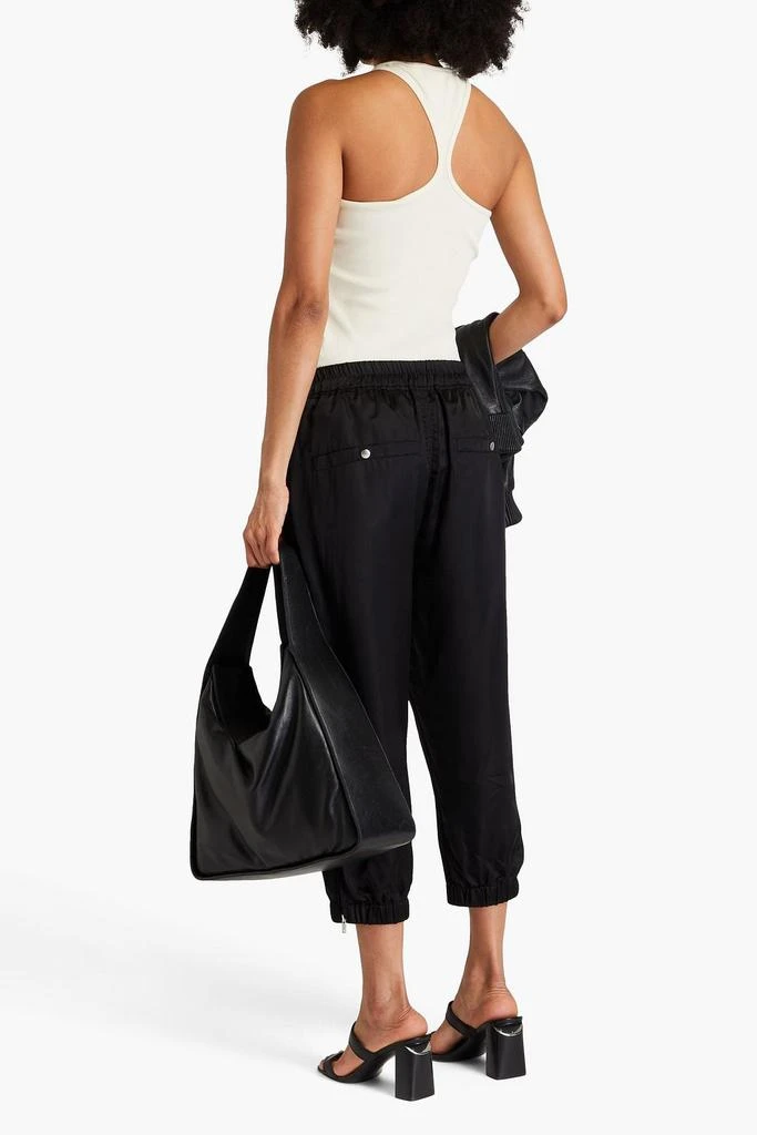 Rick Owens Cropped cupro track pants 3