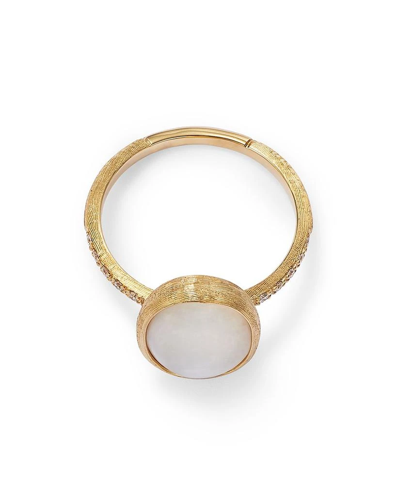 Marco Bicego 18K Yellow Gold Siviglia Mother of Pearl 
Diamond Ring 5