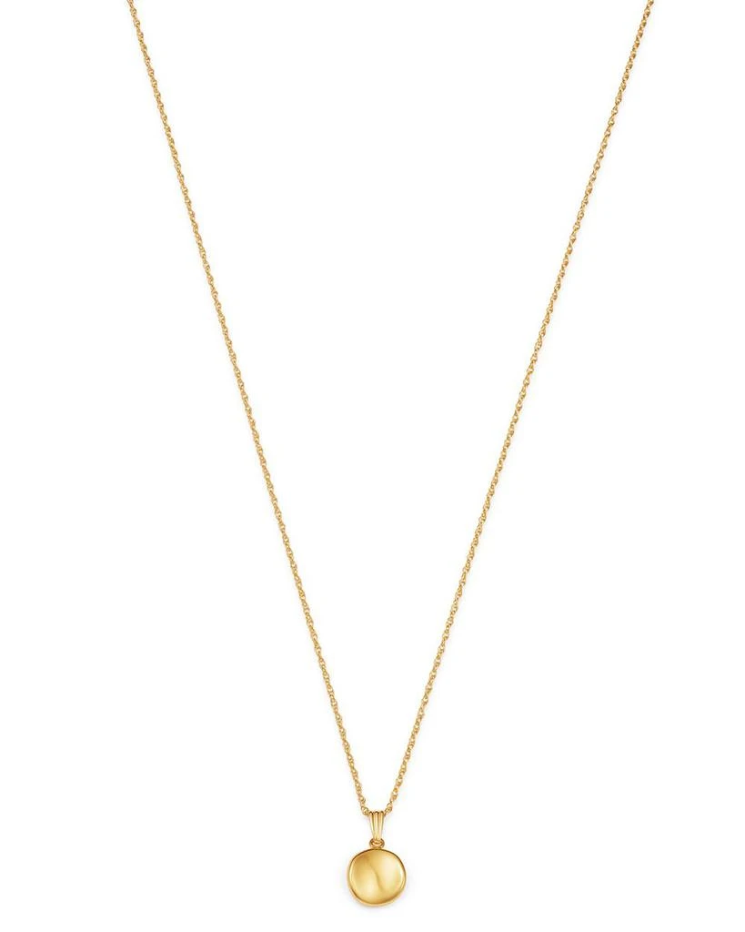 Bloomingdale's Disc Pendant Necklace in 14K Yellow Gold, 18" 1