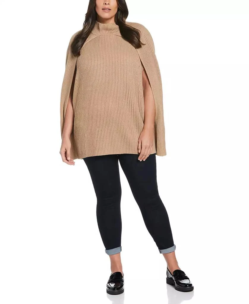 Rafaella Plus Size Poncho Sweater 4