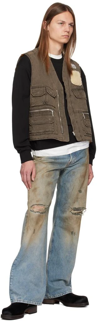 Kenzo Khaki Mutlipocket Vest 4