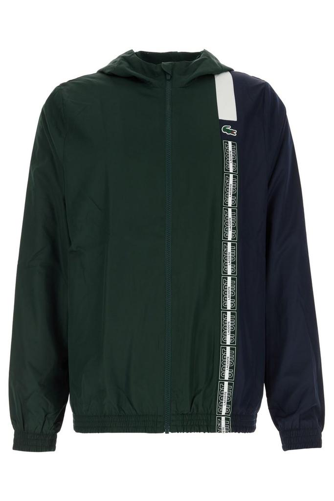 Lacoste Men's Zip-Front Geo Pattern Jacket - Jackets