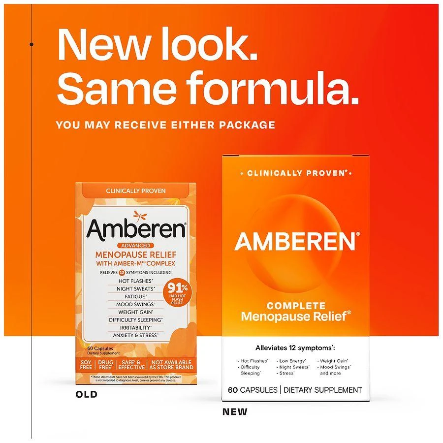 Amberen Multi-Symptom Menopause Relief Capsules 3