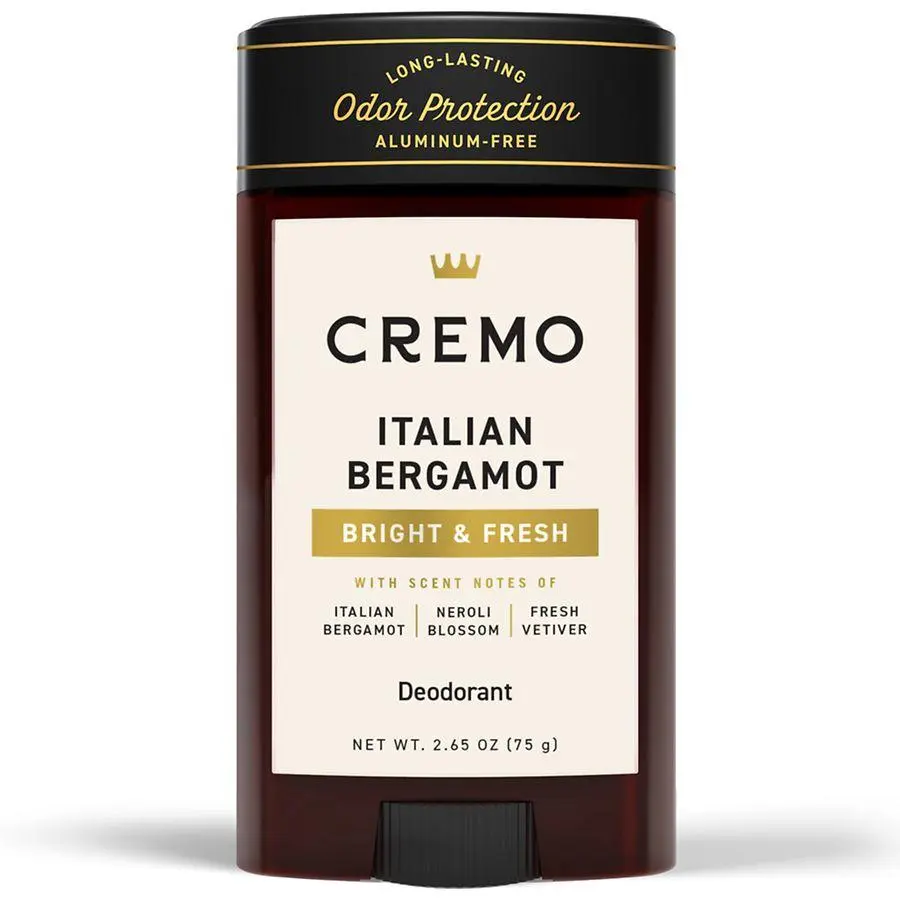Cremo Aluminum Free Deodorant Stick Italian Bergamot
