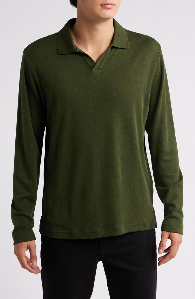 Nordstrom Clean Long Sleeve Pima Cotton Polo