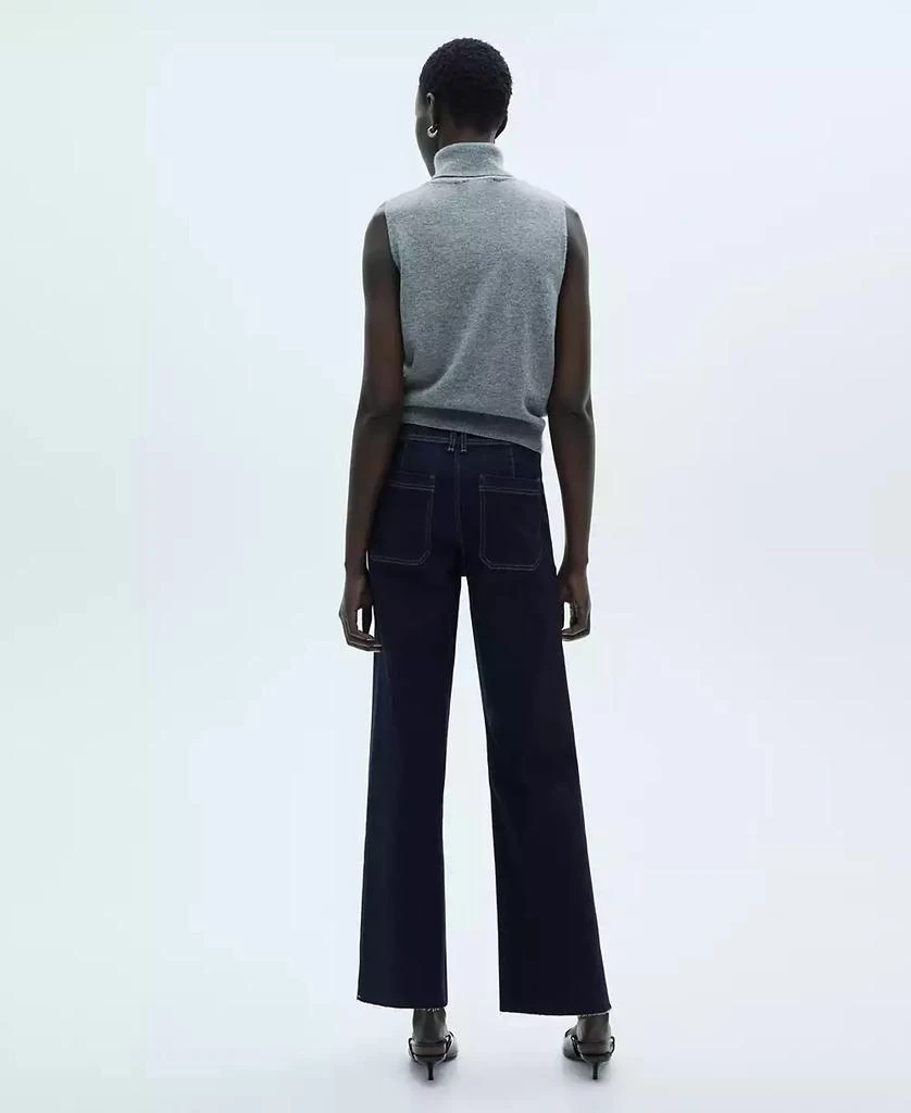 Mango Women's Catherin Culotte High-Rise Jeans 3