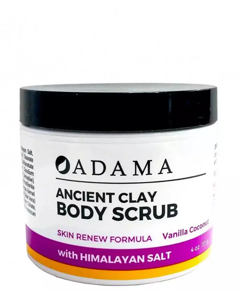 Zion Health Body Scrub with Sea Salt, Vanilla Coconut, 4 oz