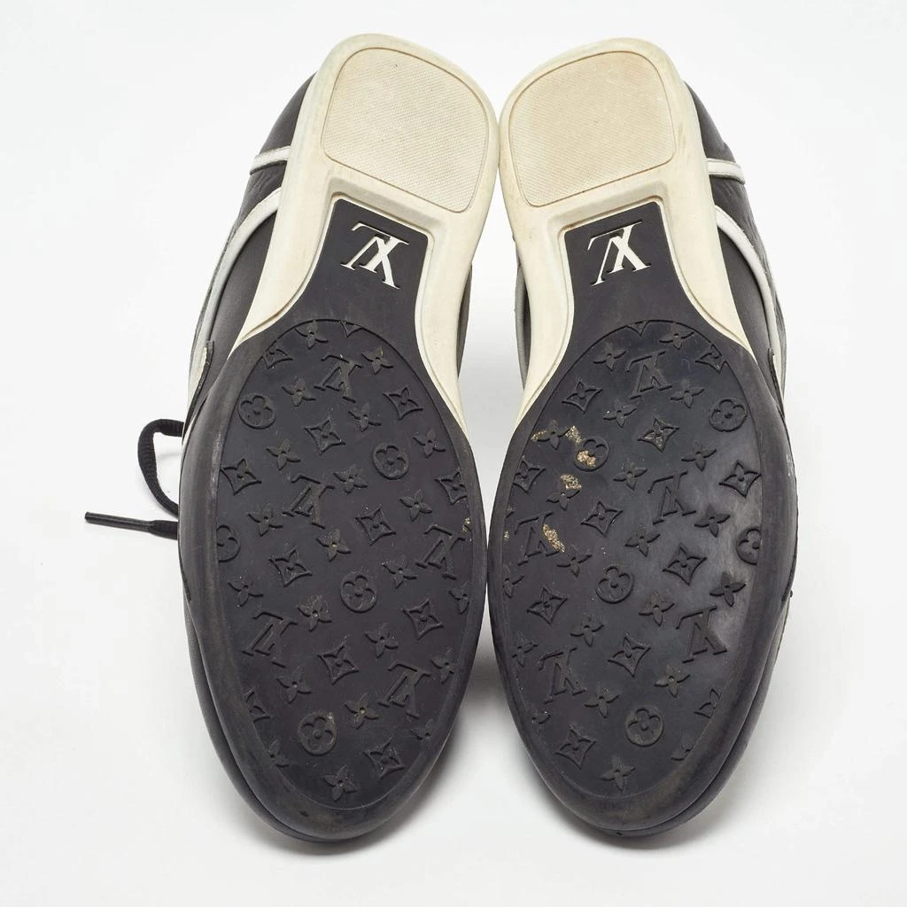 Louis Vuitton Louis Vuitton Black/White Monogram Embossed Leather Low Top Sneakers Size 37 6