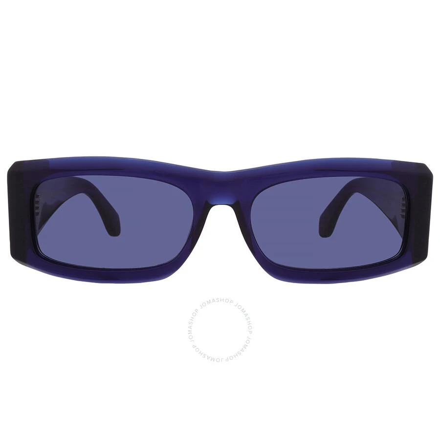 Salvatore Ferragamo Salvatore Ferragamo Blue Rectangular Men's Sunglasses SF2012S 432 57 1