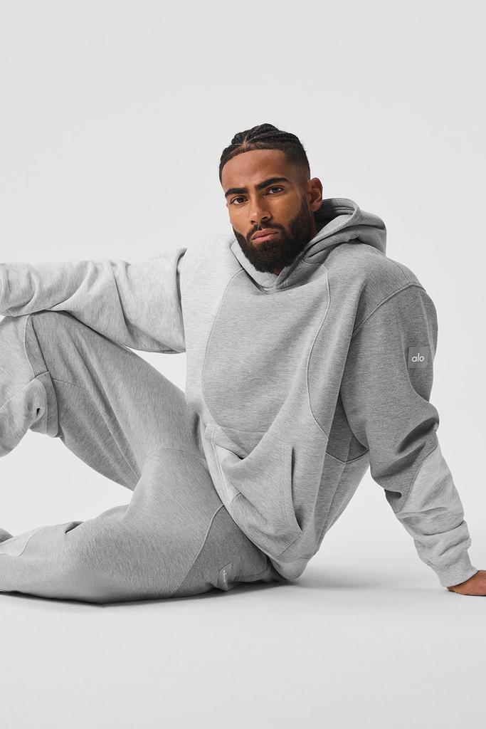 Alo Make Waves Hoodie - Athletic Heather Grey Tonal - Hoodies