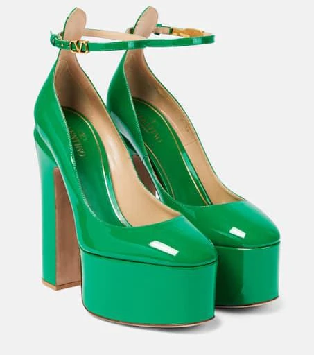 Valentino Tan-Go 155 leather platform pumps 1