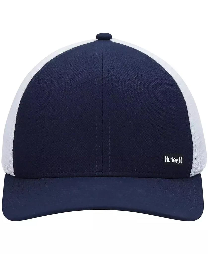 Hurley Men's Navy, White League Trucker Snapback Hat 2