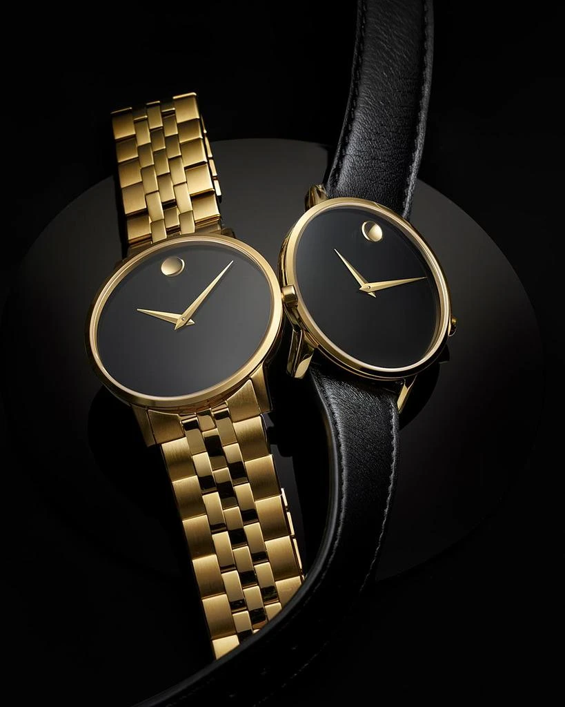 Movado Museum Classic Yellow Gold-Tone Case Watch, 40mm 5