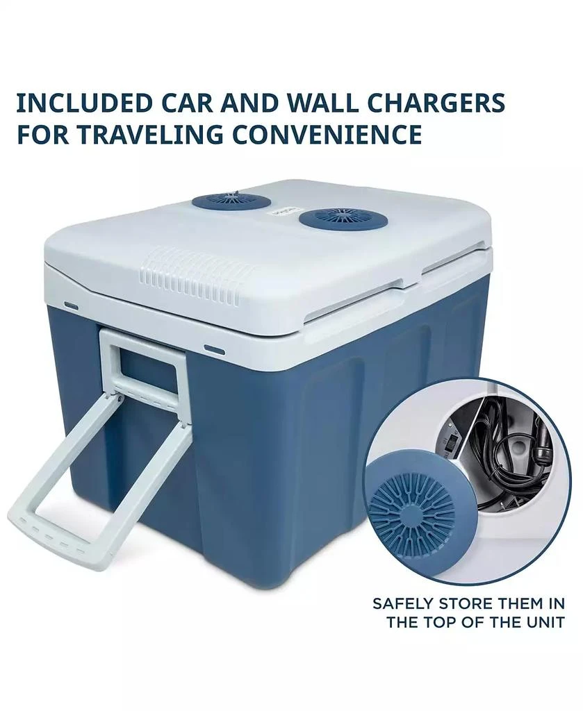 Ivation Electric Cooler 
Warmer, 45 L Portable Cooler w/Wheels 5