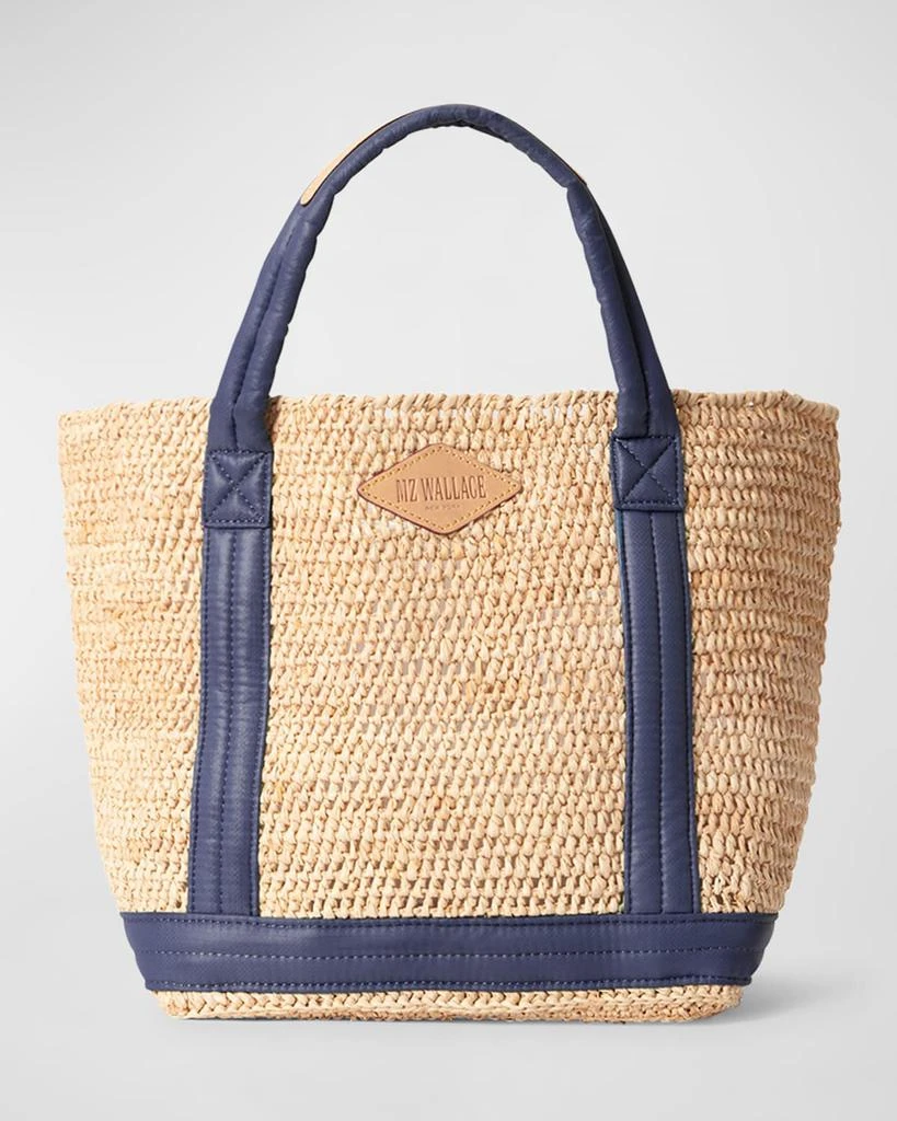 MZ Wallace Small Raffia Tote Bag 1