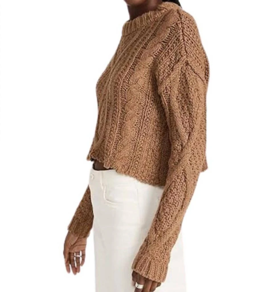 Free People Cutting Edge Cable Sweater 5