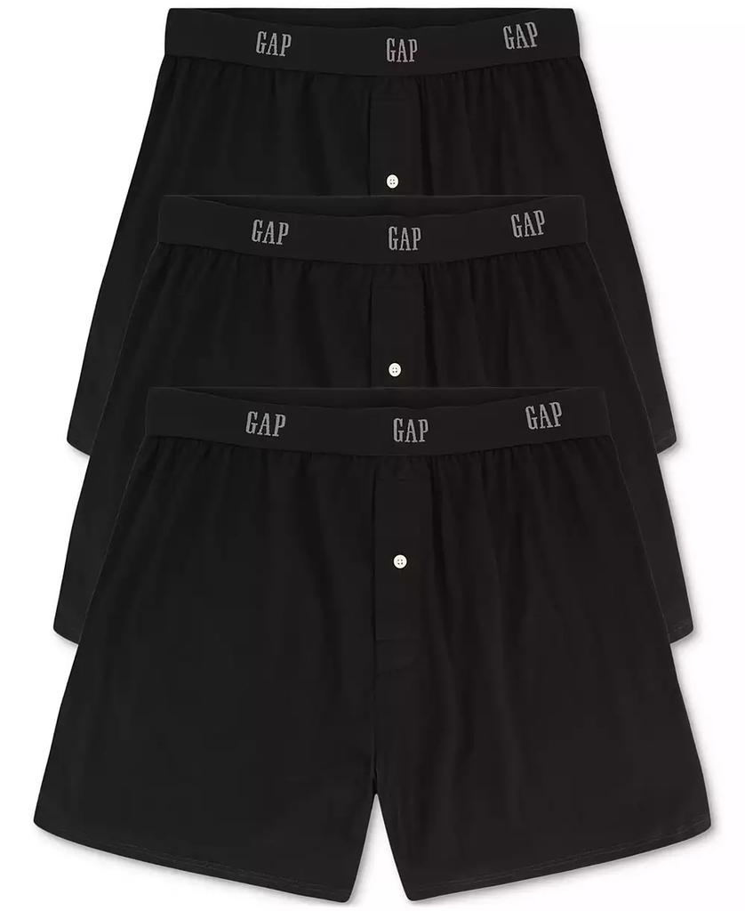 GAP Men's 3-Pk. Cotton Woven Slim-Fit Boxers