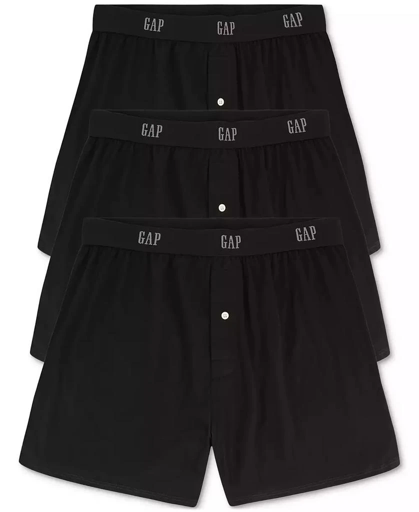 GAP Men's 3-Pk. Cotton Woven Slim-Fit Boxers 1