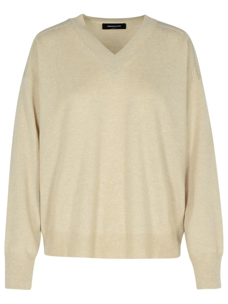 Fabiana Filippi Fabiana Filippi V-Neck Knitted Jumper 1