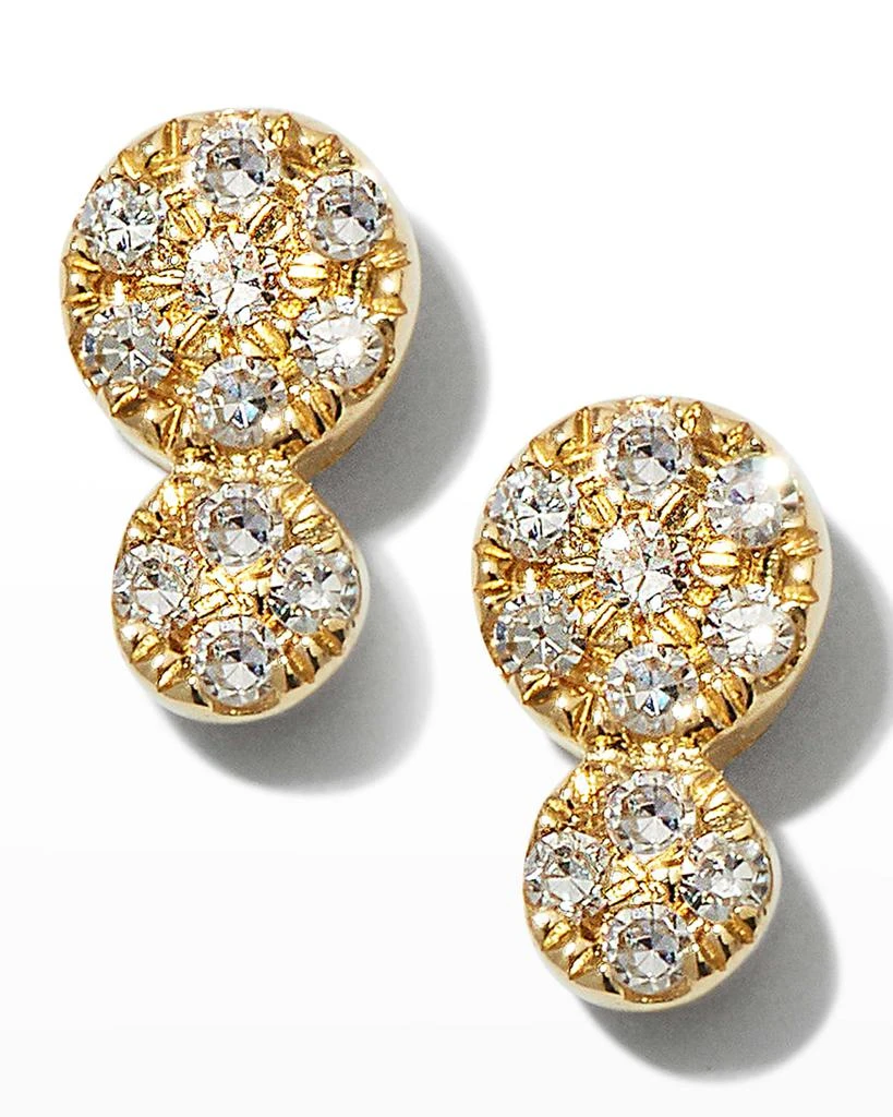 Bridget King Jewelry Diamond Double Dot Stud Earrings 1