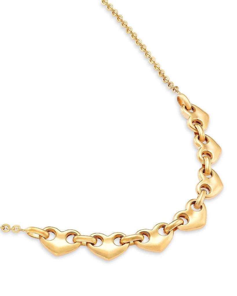 Bloomingdale
s Fine Collection Heart Link Collar Necklace in 14K Yellow Gold, 16-18" 3