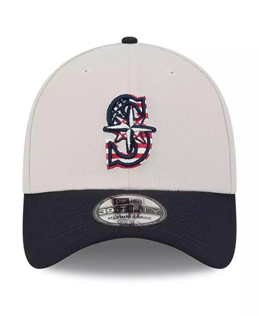 New Era Men's Black Seattle Mariners 2024 Fourth of July 39THIRTY Flex Hat 2